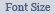 Font Size